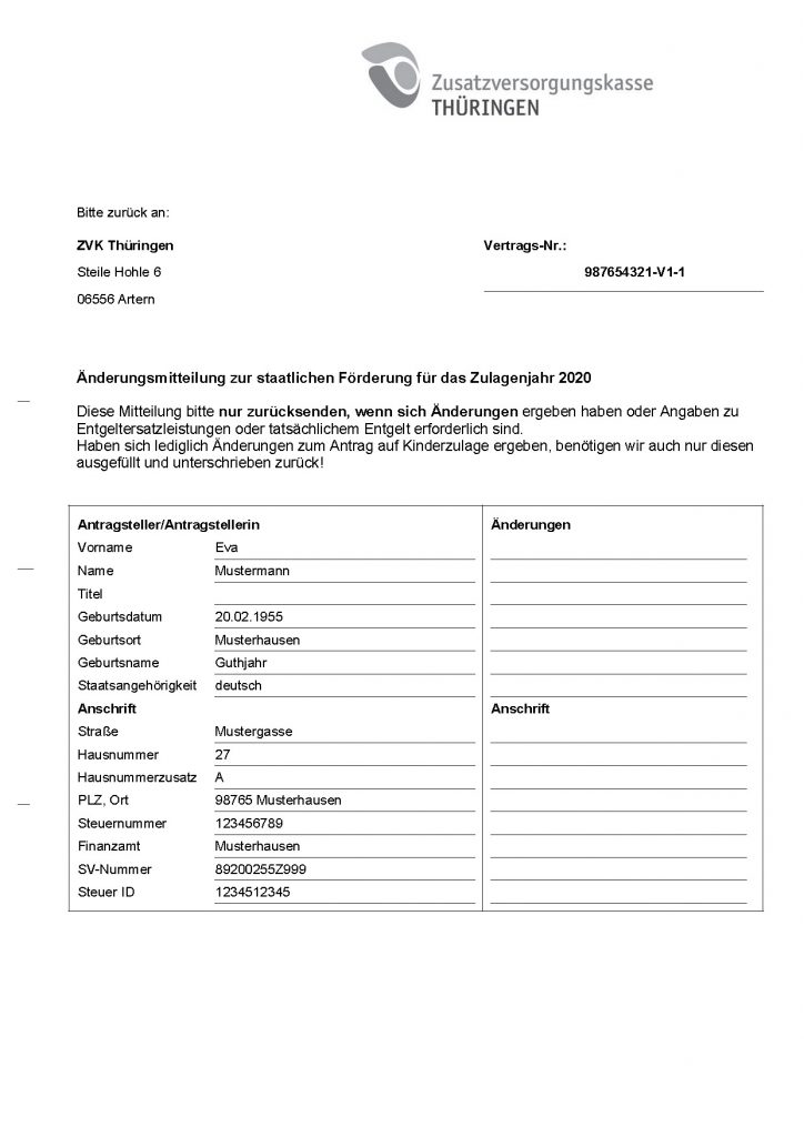 Post für unsere Versicherten – ZVK Thüringen